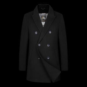 新款男士羽绒服内胆可脱卸短款呢子大衣保暖防寒309B-3-337-P350图片