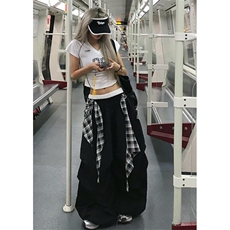 嘻哈街舞叠穿可拆卸阔腿裤男女宽松垂感休闲拖地长裤KB3077，男装休闲裤，星座1116A（原606A-3）