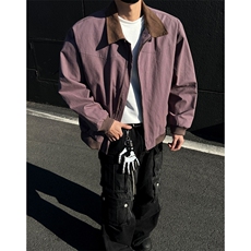 美式工装夹克水洗帆布翻领外套男xh90-特p80，男装夹克，电商B367