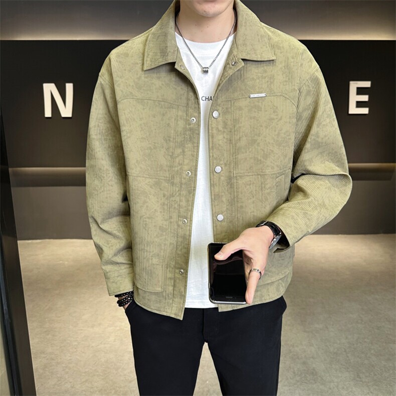夹克男休闲上衣纯色休闲翻领夹克外套A329-JK101-105,男装夹克,电商A329