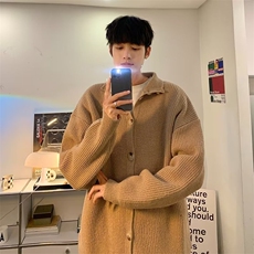 韩式慵懒风开衫休闲毛衣外套男M210P55，男装针织衫/毛衣，星座1116-2