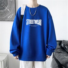华夫格卫衣！2023秋季男士圆领潮牌卫衣字母印花长袖T恤HWY09P30，男装卫衣，电商B220