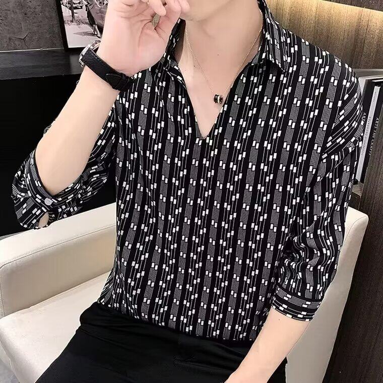 夏季套头花衬衫男夏威夷沙滩宽松港风复古痞帅半袖衬衣七分袖男装图片