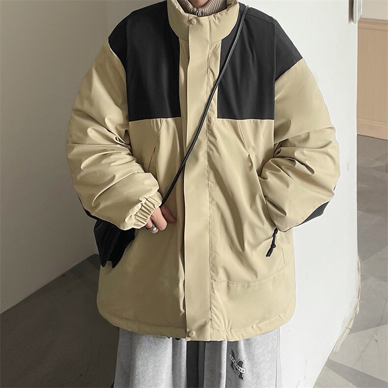 港风2025新品冬季宽松情侣装棉衣棉服冬装加厚外套M8586-P90,男装棉衣,星座717