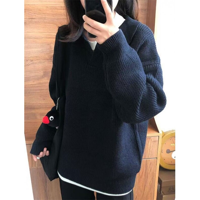毛衣男秋冬美式复古套头针织衫cleanfit慵懒高级感外套M5015,男装针织衫/毛衣,星座1116A（原606A-3）
