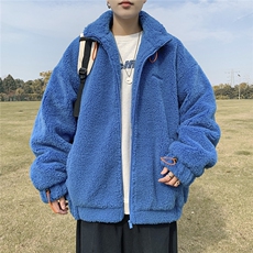 港风外景冬季宽松百搭棉服男羊羔毛情侣棉衣外套男7956P105控149，男装棉衣，星座226-1
