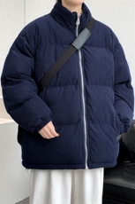 2023冬上新学生加棉加厚棉服纯色保暖立领棉衣外套男女6223-P100，男装棉衣，电商A441-1