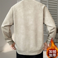 现货秋冬时尚圆领加绒卫衣休闲宽松打底衫百搭TW2652-P65，男装卫衣，星座1105-3