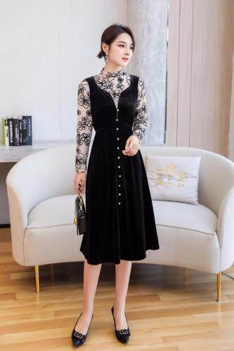 秋装新款连衣裙，女装连衣裙，起奢