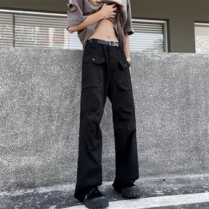高街美式裤男潮牌痞帅炸街直筒裤子春季潮流图片
