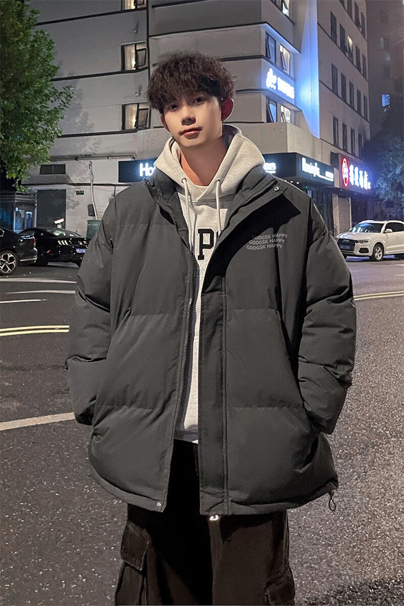 外景冬季加厚面包服男青年宽松保暖棉衣重磅立领外套MF00425/P90,男装棉衣,电商B316