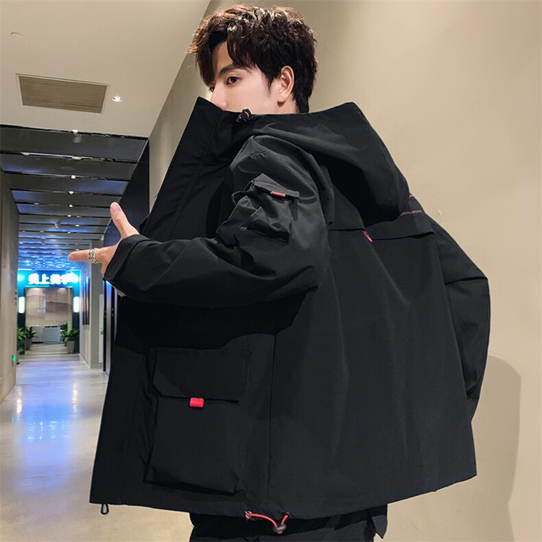 男大码连帽工装夹克外套 5032-1_1906(M-4XLP70 5XL-9XLP80)图片
