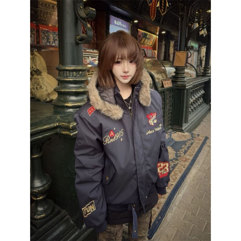 1506A/G8190/P76棉服外套连帽毛领可拆卸加厚棉衣夹克，男装夹克，星座1506A