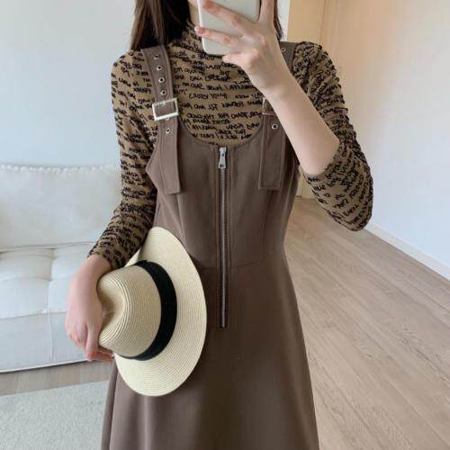 字母两件套连衣裙，女装连衣裙，阿M