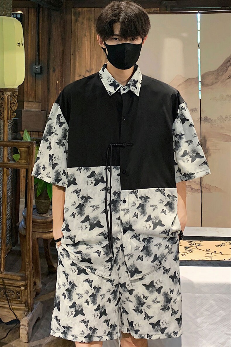 新中式套装TZ77797特P51衬衫CS77798特P33DK77055特P18套装控108,男装衬衫,星座226-1