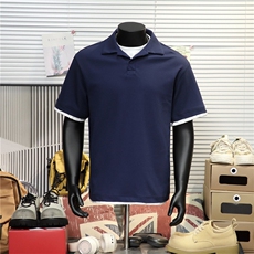 T512-特P35!现货！！夏季设计感翻领假两件短袖Polo衫短袖T恤，男装T恤，星座1811B