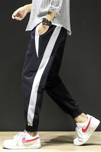 男士裤子休闲裤男长裤宽松男裤秋季工装裤韩版潮流百搭K912-P45图片