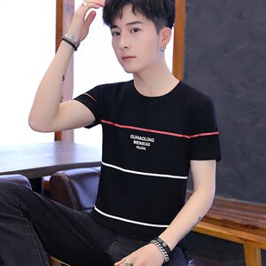 家乐2004夏装t恤男袖短韩版男士圆领夏季休闲潮流时尚打底衫图片