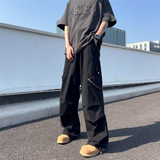 美式复古纯色工装裤男款纯棉高街冲锋裤休闲裤KF02P62，男装休闲裤，星座1116-2