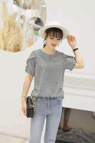 【现货】唯芬6119款条纹小衫上衣，女装，唯 芬