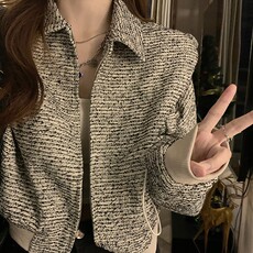 A093-P85小香风外套2023小众设计学院风外套春秋休闲夹克上衣，男装夹克，星座911