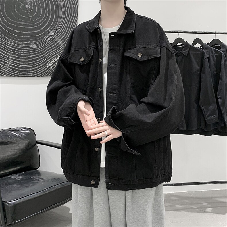 牛仔夹克男大码牛仔外套男茄克NJ77360-P60,男装夹克,电商A040