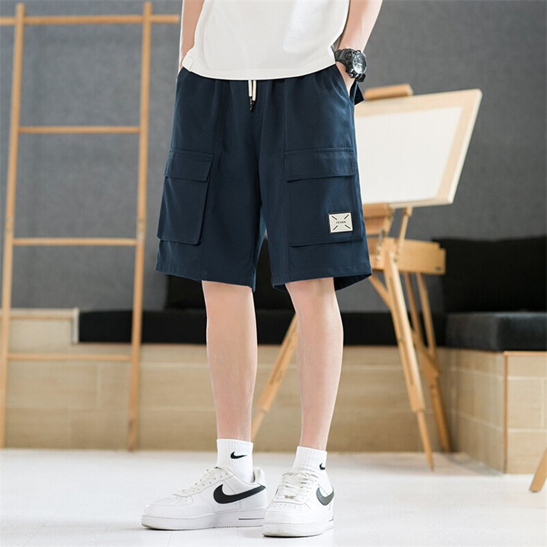 夏季工装短裤男宽松男士休闲裤潮流直筒运动裤A266-TYK2331-P35图片