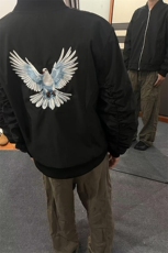 和平鸽刺绣元素外套飞行员夹克JK733特P70，男装夹克，星座908-1