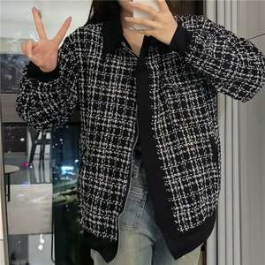 C907-P110麂皮绒两面穿外套女春秋2025年新款宽松美式夹克图片