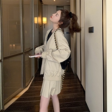 【现货！】2025春秋新款休闲时尚套装2C037016P145K198，女装套装/套裙，2C037