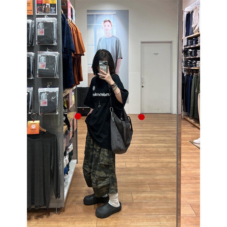 (现货)611-3BK1081特价P49美式复古2迷彩工装宽松阔腿七分裤,男装休闲裤,星座1218（原611-3）