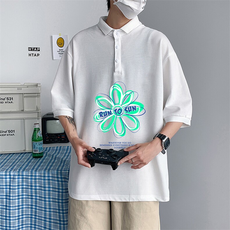 PL57170-P35翻领短袖polo衫男大码胖子半袖t恤男有领保罗衫模特,男装Polo衫,电商A040
