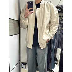 春秋少年感工装棒球服男生情侣美式飞行员外套高级复古港风夹克，男装夹克，星座506A