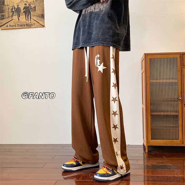 抖音品质美式高街运动休闲裤大码p50控6850棉,男装休闲裤,电商D232A