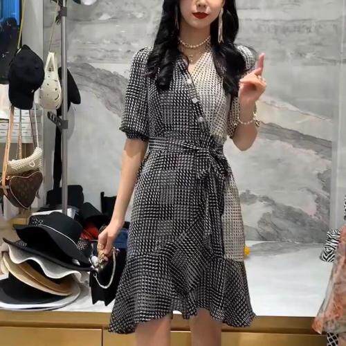 AB面连衣裙，女装连衣裙，炅缇恩