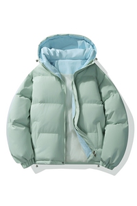冬季clean撞色棉服中性加厚连帽短款棉衣 HZ8811-特P68不议价图片