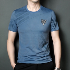 SQY9822男式2023年夏季新款T恤男短袖商务时尚休闲体恤男装P55，男装T恤，电商B360