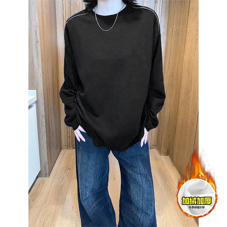 480G重磅加绒硬挺boxy男女秋冬美式高街结构拉链肩圆领卫衣厚外套，女装短外套，电商A486-1