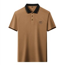 POLO衫男士短袖t恤翻领2023夏季新款潮牌休闲商务男装上衣图片