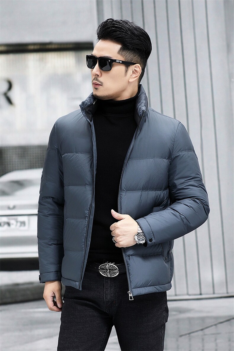 M9088-5钱塘2020-3新款简约冬季厚款时尚休闲中年男士羽绒服P200,男装羽绒服,钱塘207-3