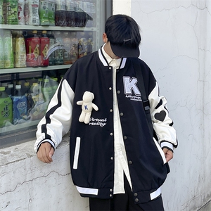 2023春秋季新款潮流百搭外套美式潮牌棒球服情侣装 W3435-P66图片