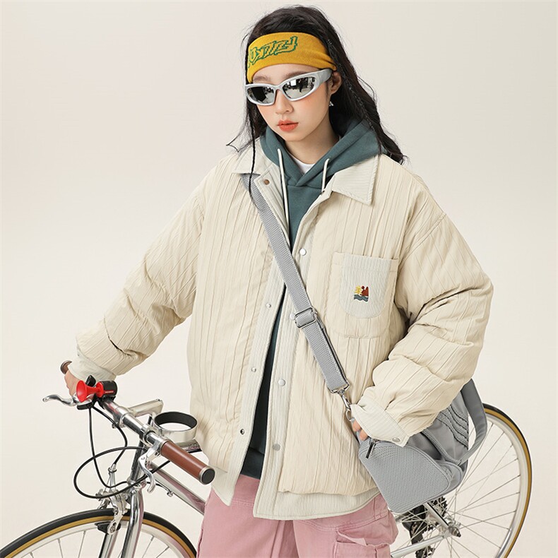 2025冬季新款男日系潮牌立领白鸭绒羽绒服加厚外套棉衣YR56-F205图片