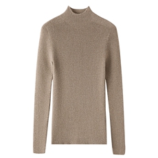 刘诗诗明星同款羊绒衫女半高领修身黑色立领毛衣针织打底衫，女装羊绒衫，晨晟羊绒