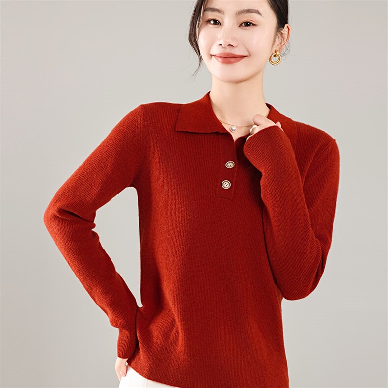 35%羊绒衫秋冬季新款舒适时尚百搭女式宽松长袖打底毛衣,女装羊绒衫,琳尚羊绒