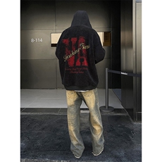 B266-FG18-P12823秋冬新款宽松休闲加厚连帽开衫羊羔毛棉衣，男装棉衣，星座B257-1