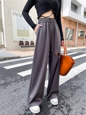 秋装新款破洞阔腿裤，其它，C&B