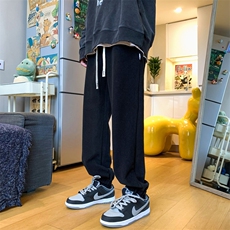 2024冬季加绒加厚休闲裤男束脚裤裤子313A-1-NK76-P65控78，男装休闲裤，星座808A-1