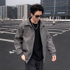 冬季加厚加棉男士皮棉衣翻领夹克棉服棉袄A266-MYPY010-P85特批，男装夹克，电商A266