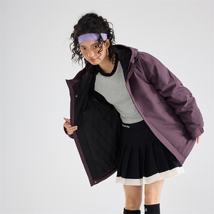 现货5W件冬季三防美式boxy解构连帽雪山冲锋衣棉衣男女棉服厚外套图片