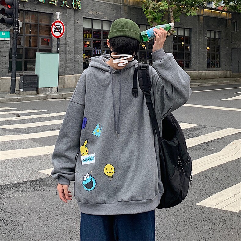A040-WY2079-P40连帽卫衣男加肥加大码胖子棒球服外套，男装卫衣，电商A040